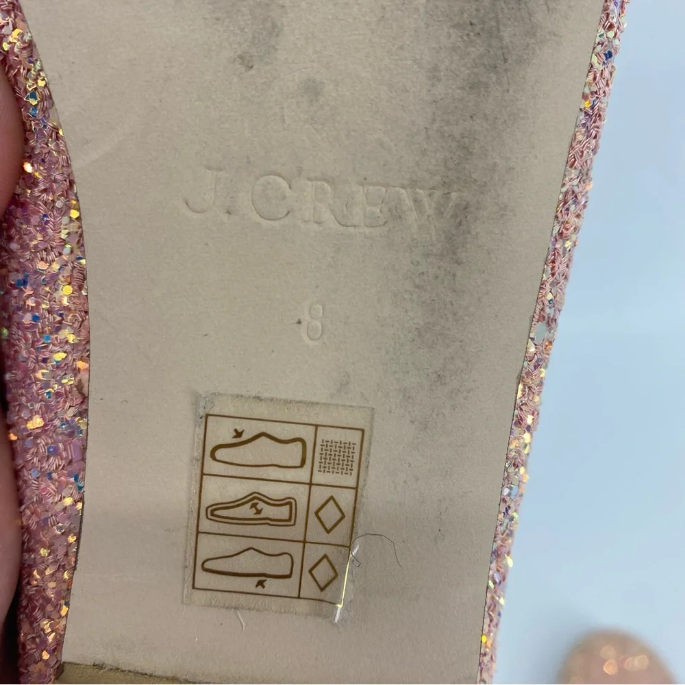 J. Crew Glittery Classic Ballet Flats Size 8 - Picture 5 of 6